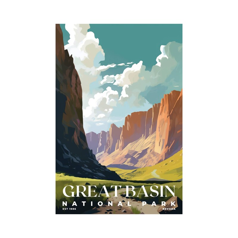 Great Basin National Park Poster, Travel Art, Office Poster, Home Decor | S3